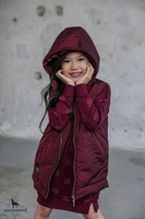 MashMnie Sukienka Print Bordo