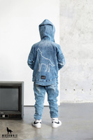 MashMnie Pants Acid Wash Blue 