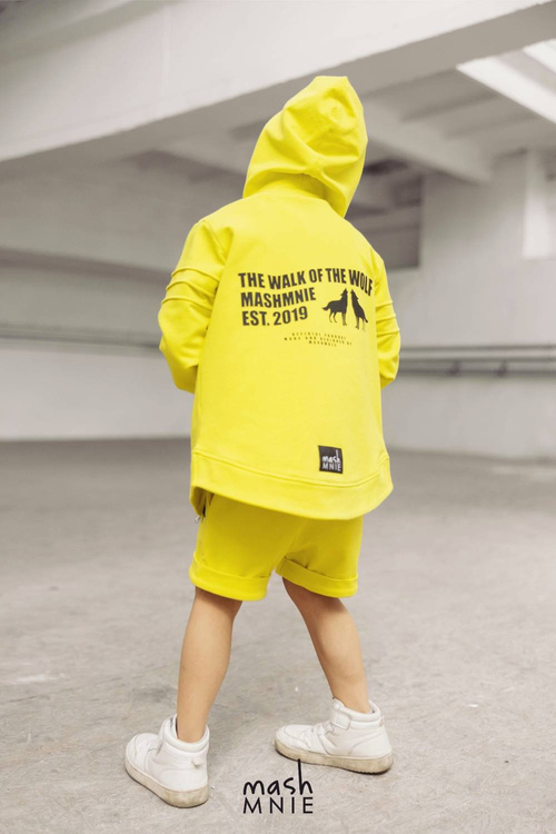 MashMnie Szorty Wolf Żółte