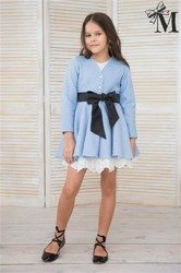 MM COAT BOW BLUE