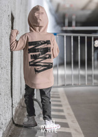 Känguru-Sweatshirt Beige 