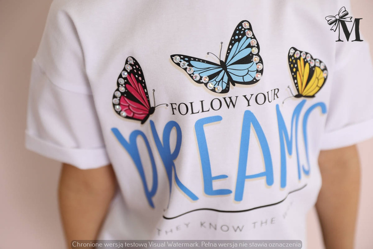 MAŁA  T-SHIRT TULLE SLEEVES