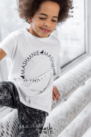 MashMnie T-shirt Wolf Soul Ecru