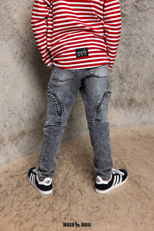 MashMnie Wild City Spodnie Jeans Szare