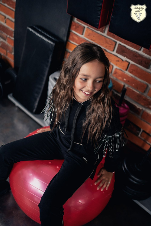 Kids By Voga Dres Dziewczęcy Czarny