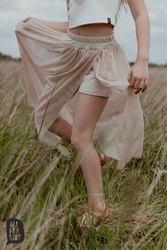 Skirt Tulle Asymmetric Panther