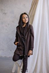 Sweatshirt mit Kapuze WILD WOLF Schwarz