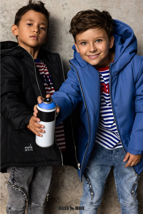 MashMnie Kurtka Wilk Niebieska Boys & Girls