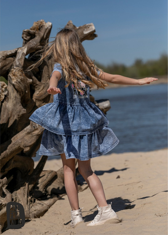 JEANS DRESS ROSE