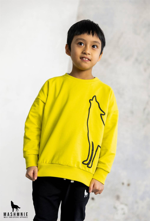 MashMnie WHISPERS Bluza Reglan Limonka