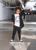 Hooded Sweatshirt WILD WOLF Black 