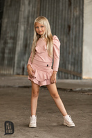 All For Kids Bluza Falbanki Róż