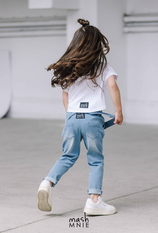 MashMnie Spodnie Ogrodniczki Blue