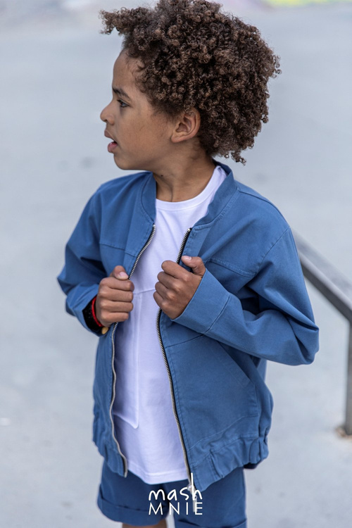 MashMnie Szorty Stylish Niebieskie