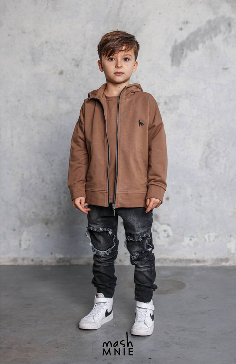 Sweatshirt mit Kapuze WILD WOLF Schwarz                                                 