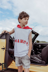 All For Kids T-shirt Kangurka Biało-Czerwony