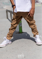 Boyfriend-Hose Beige