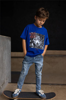 MashMnie Wild City Spodnie Jeans Niebieskie