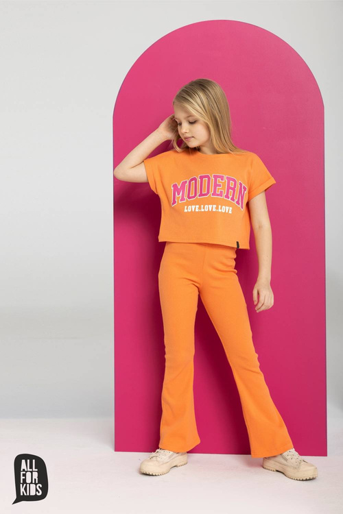 All For Kids Crop Top  Modern Pomarańcz