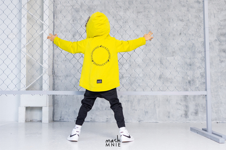 Sweatshirt mit Kapuze WILD WOLF Schwarz