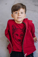 MashMnie T-shirt Wilk Czerwień