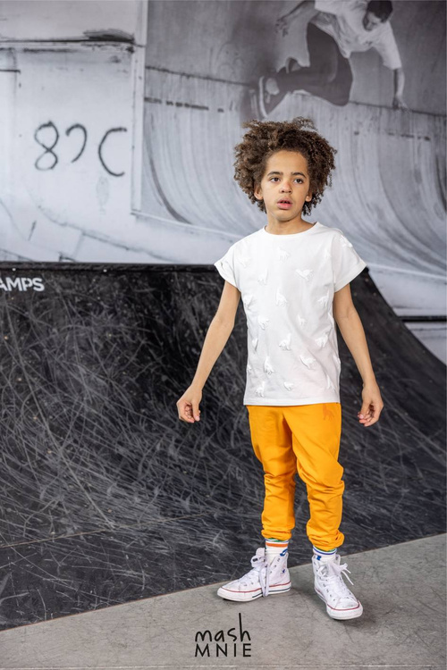 MashMnie T-shirt Puff Kremowy