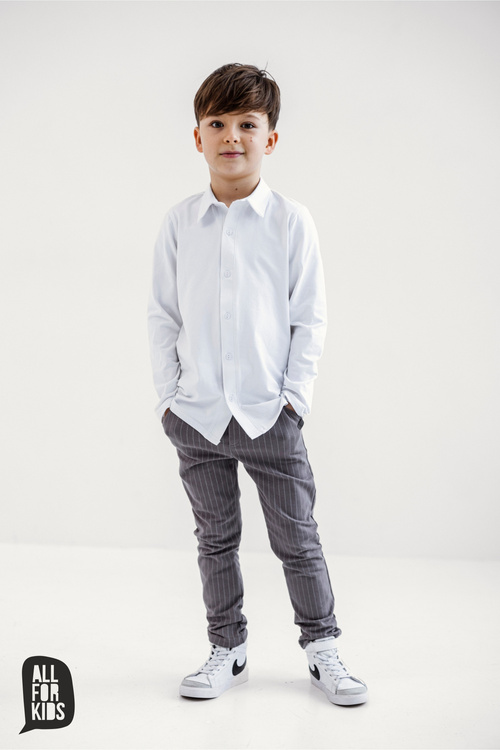 All For Kids Business Check Trousers