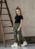 MashMnie Pants with Frill Khaki