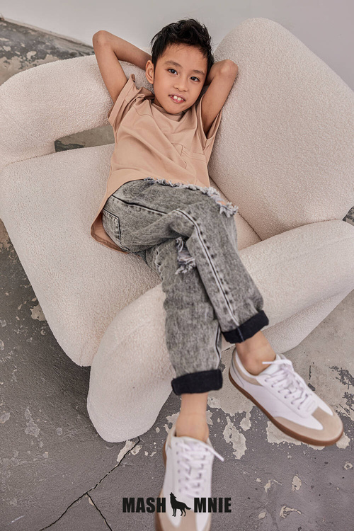 MashMnie Jeansy Boyfriend Grey