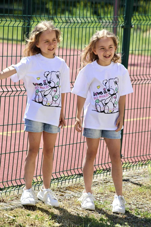 Pre Order Qba T-shirt Misie Biały