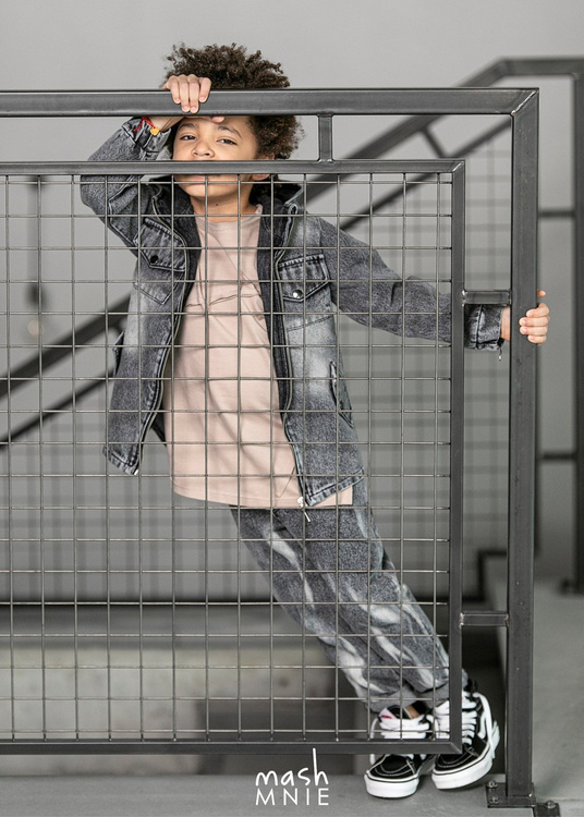 MashMnie Trousers Boyfriend Grey