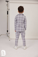 All For Kids Marynarka Boy Krata Szara