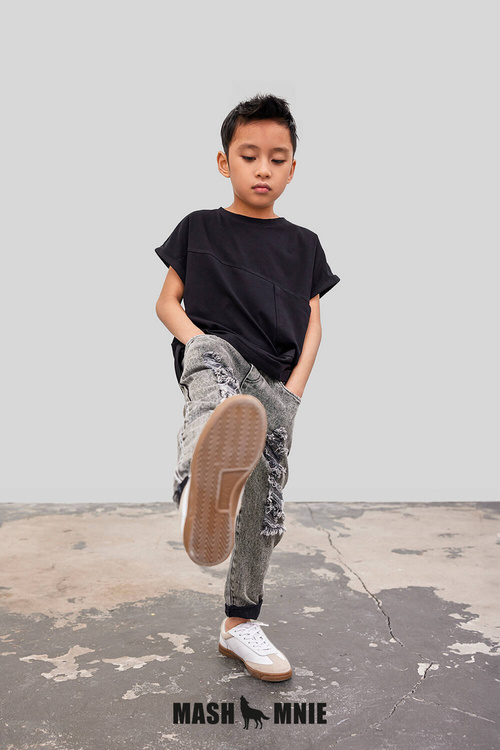 MashMnie Jeansy Boyfriend Grey