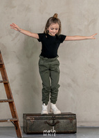 MashMnie T-shirt Gestreift Schwarz