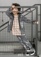 MashMnie Trousers Boyfriend Grey