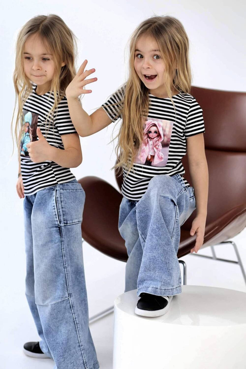 Qba Spodnie Jeans Niebieskie Szwedy