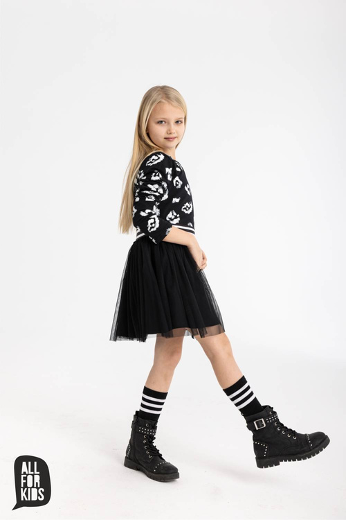 Mädchen Kleid Grau
