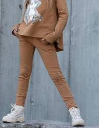 All For Kids Spodnie Dzianinowe Musztardowe