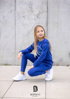 All For Kids Spodnie Dzianinowe Kobaltowe