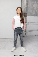MashMnie Pinsel Langarm Bluse