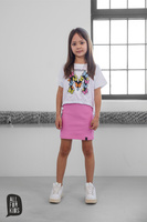 All For Kids Crop Top Motylki Biały
