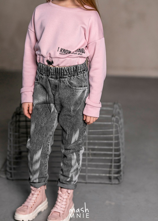 MashMnie Sweatshirt Crop Rosa