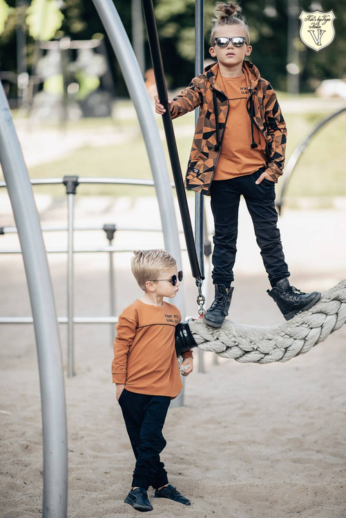 Kids By Voga Black Trousers with Suspenders