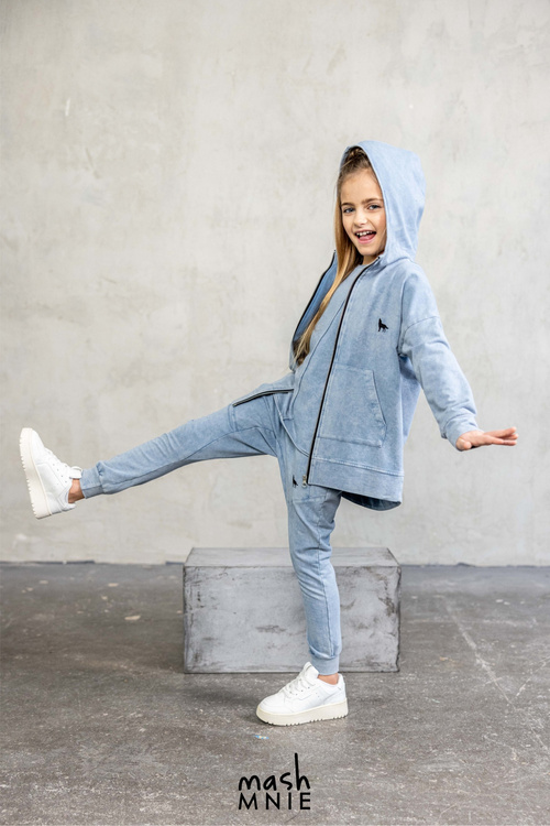 Sweatshirt mit Kapuze WILD WOLF Schwarz                                                 