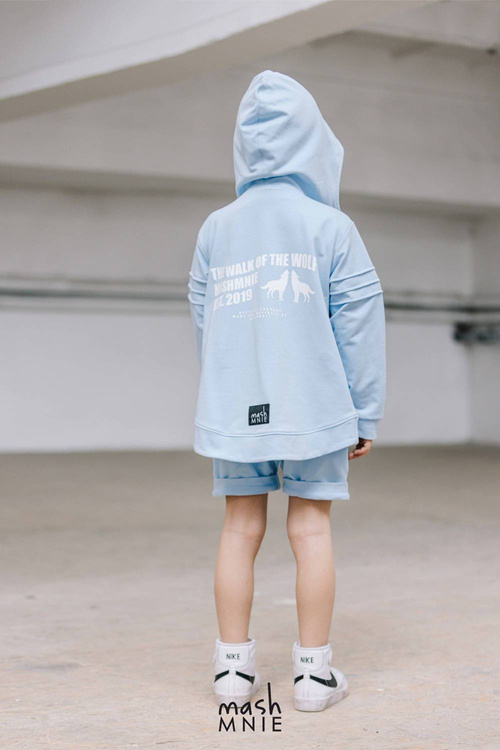 Sweatshirt mit Kapuze WILD WOLF Schwarz                                                 