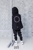 Hooded Sweatshirt WILD WOLF Black