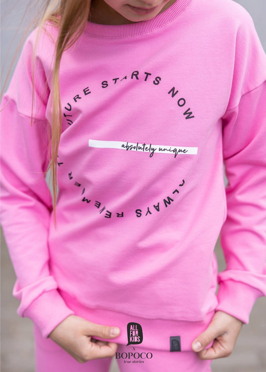 MashMnie Sweatshirt Crop Rosa