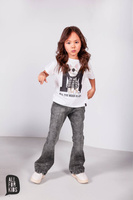 All For Kids Bluse Miau Weiß