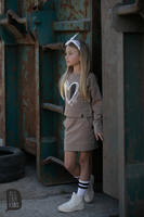 MashMnie Sweatshirt Crop Rosa