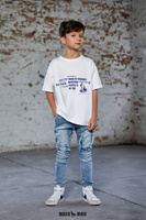 MashMnie Spodnie Jeans Niebieskie